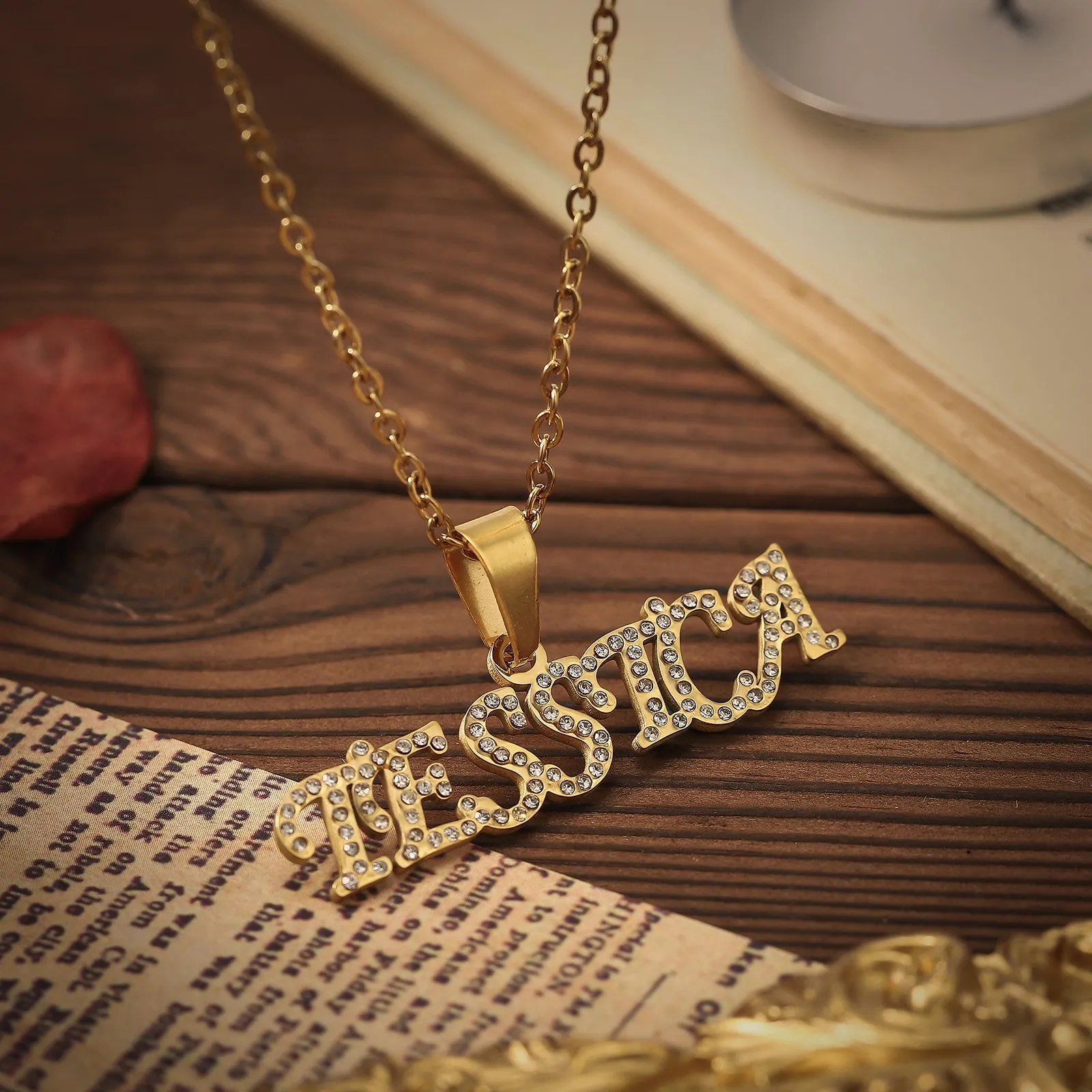 Diamond Custom Name Necklace