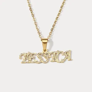 Diamond Custom Name Necklace