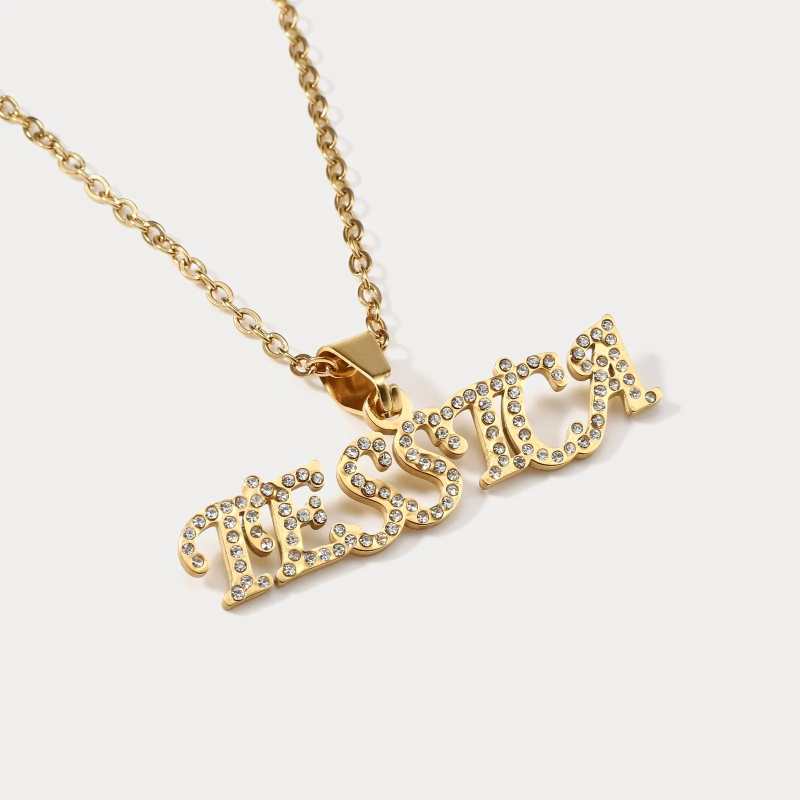 Diamond Custom Name Necklace