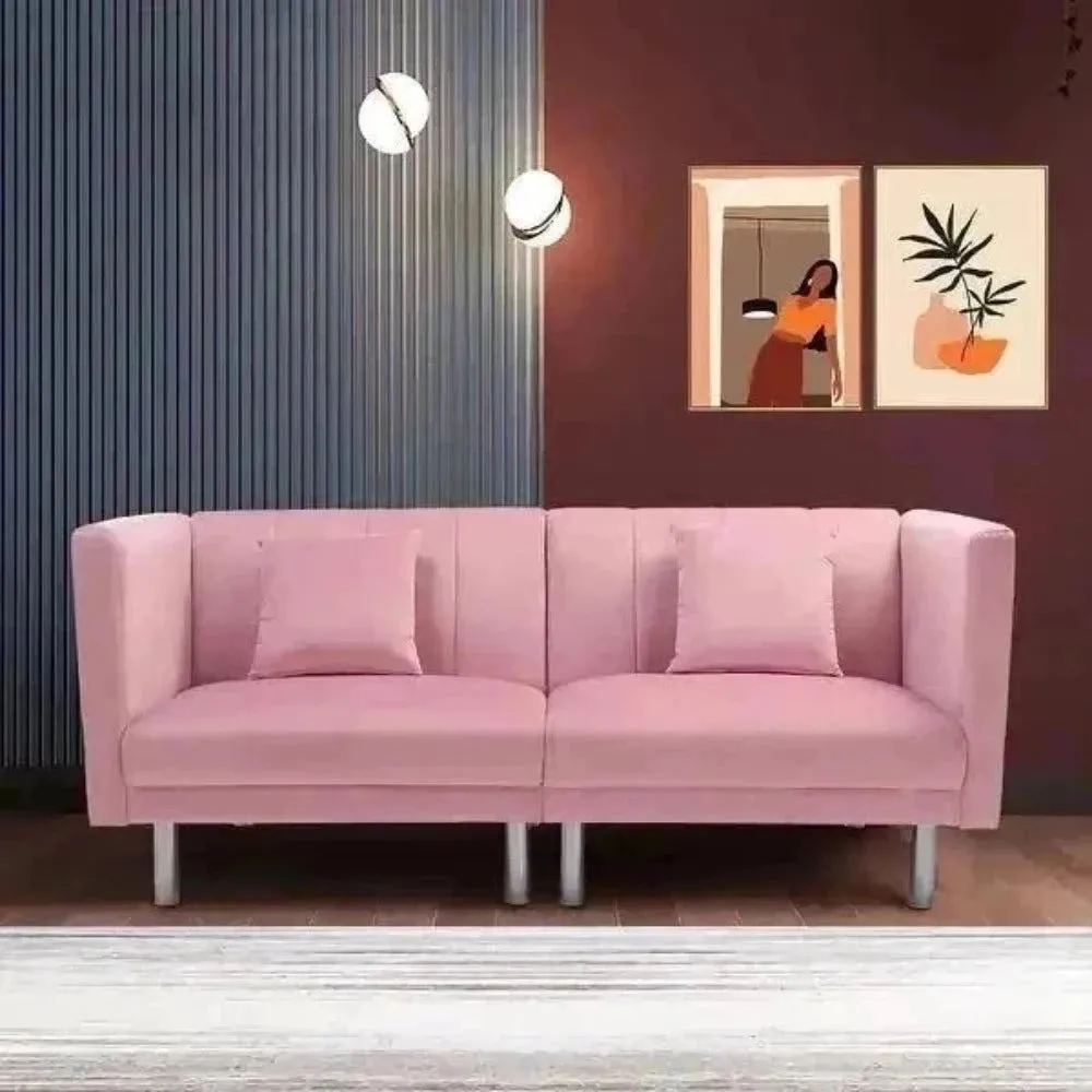 Dolcy Line Sofa Set in Pink