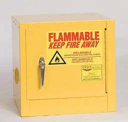 Eagle 16 Gallon Yellow One Shelf With One Door Manual Close Flammable Safety Storage Cabinet