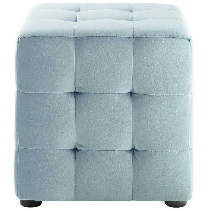 Emica Square Shape Fabric Ottoman Pouffe Puffy for Foot Rest Home Furniture