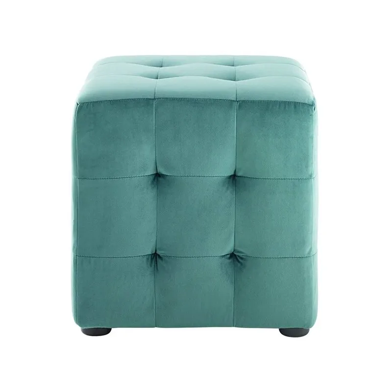 Emica Square Shape Fabric Ottoman Pouffe Puffy for Foot Rest Home Furniture