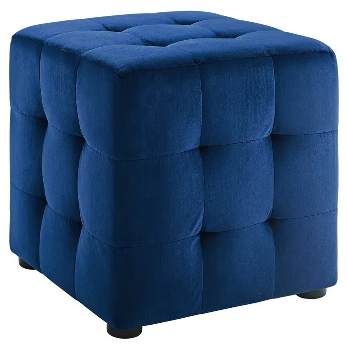 Emica Square Shape Fabric Ottoman Pouffe Puffy for Foot Rest Home Furniture