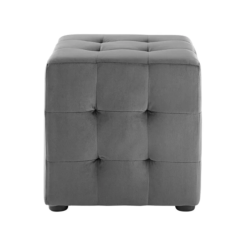 Emica Square Shape Fabric Ottoman Pouffe Puffy for Foot Rest Home Furniture