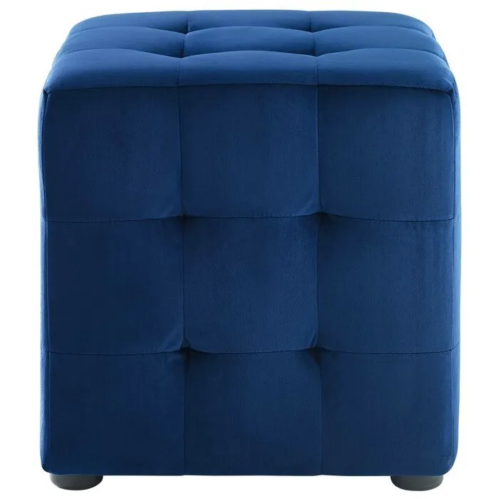 Emica Square Shape Fabric Ottoman Pouffe Puffy for Foot Rest Home Furniture