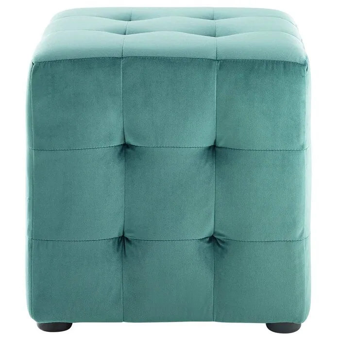 Emica Square Shape Fabric Ottoman Pouffe Puffy for Foot Rest Home Furniture