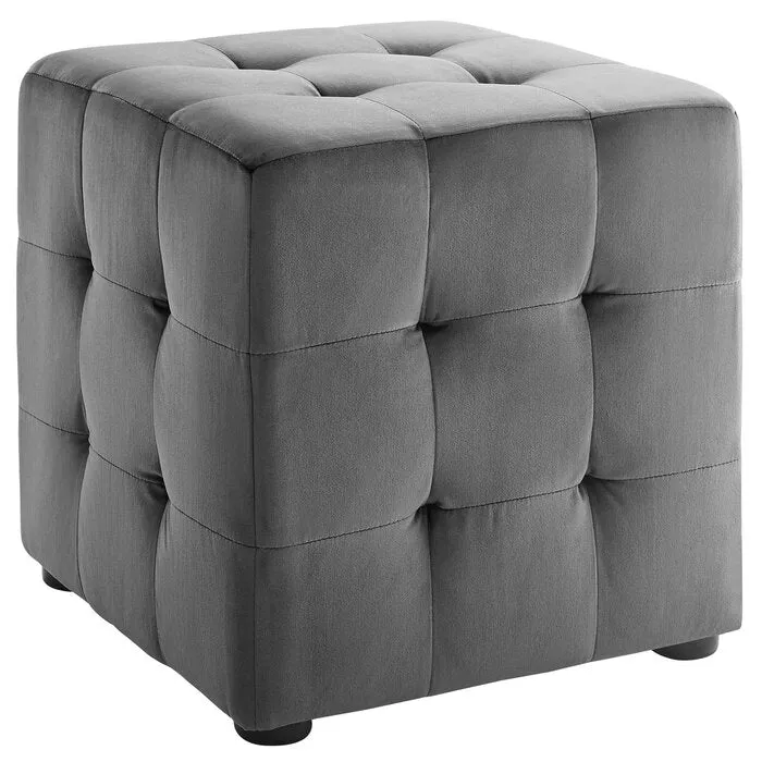 Emica Square Shape Fabric Ottoman Pouffe Puffy for Foot Rest Home Furniture