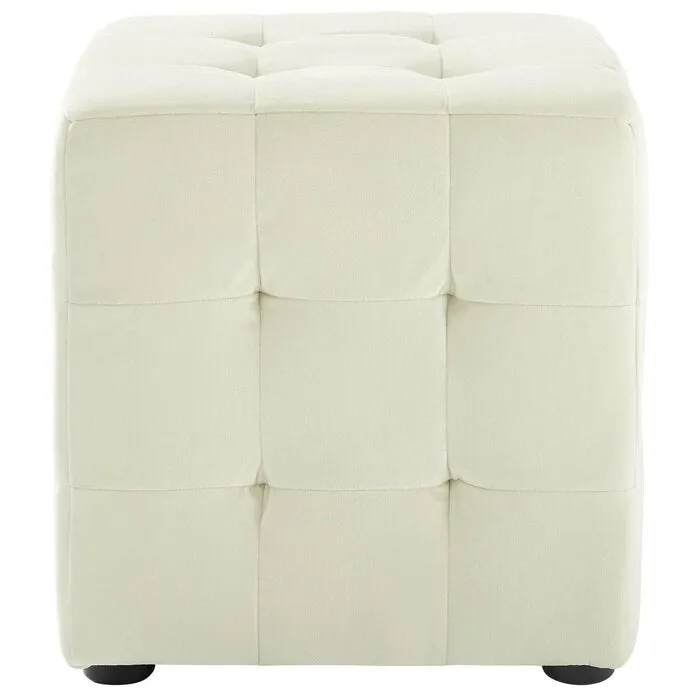 Emica Square Shape Fabric Ottoman Pouffe Puffy for Foot Rest Home Furniture