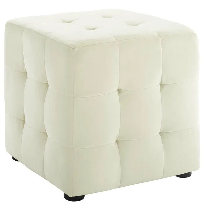 Emica Square Shape Fabric Ottoman Pouffe Puffy for Foot Rest Home Furniture