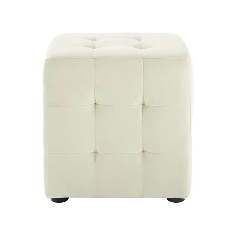 Emica Square Shape Fabric Ottoman Pouffe Puffy for Foot Rest Home Furniture