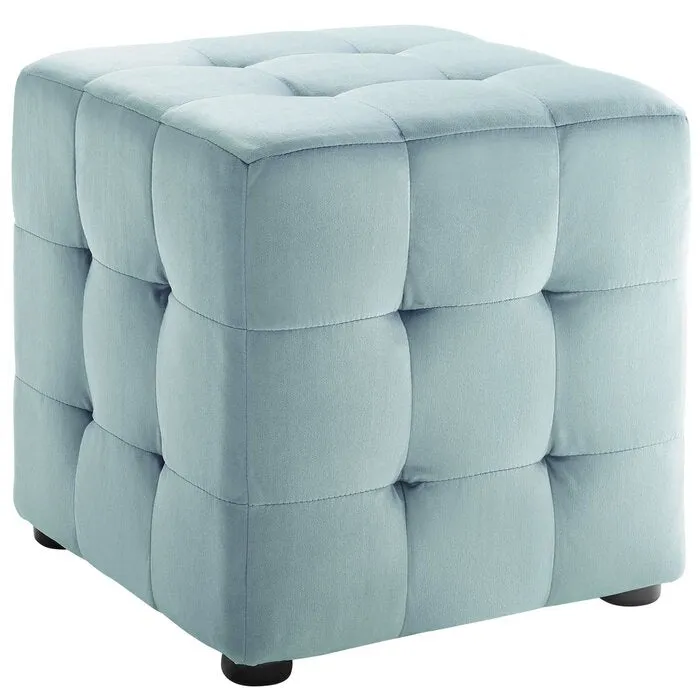 Emica Square Shape Fabric Ottoman Pouffe Puffy for Foot Rest Home Furniture