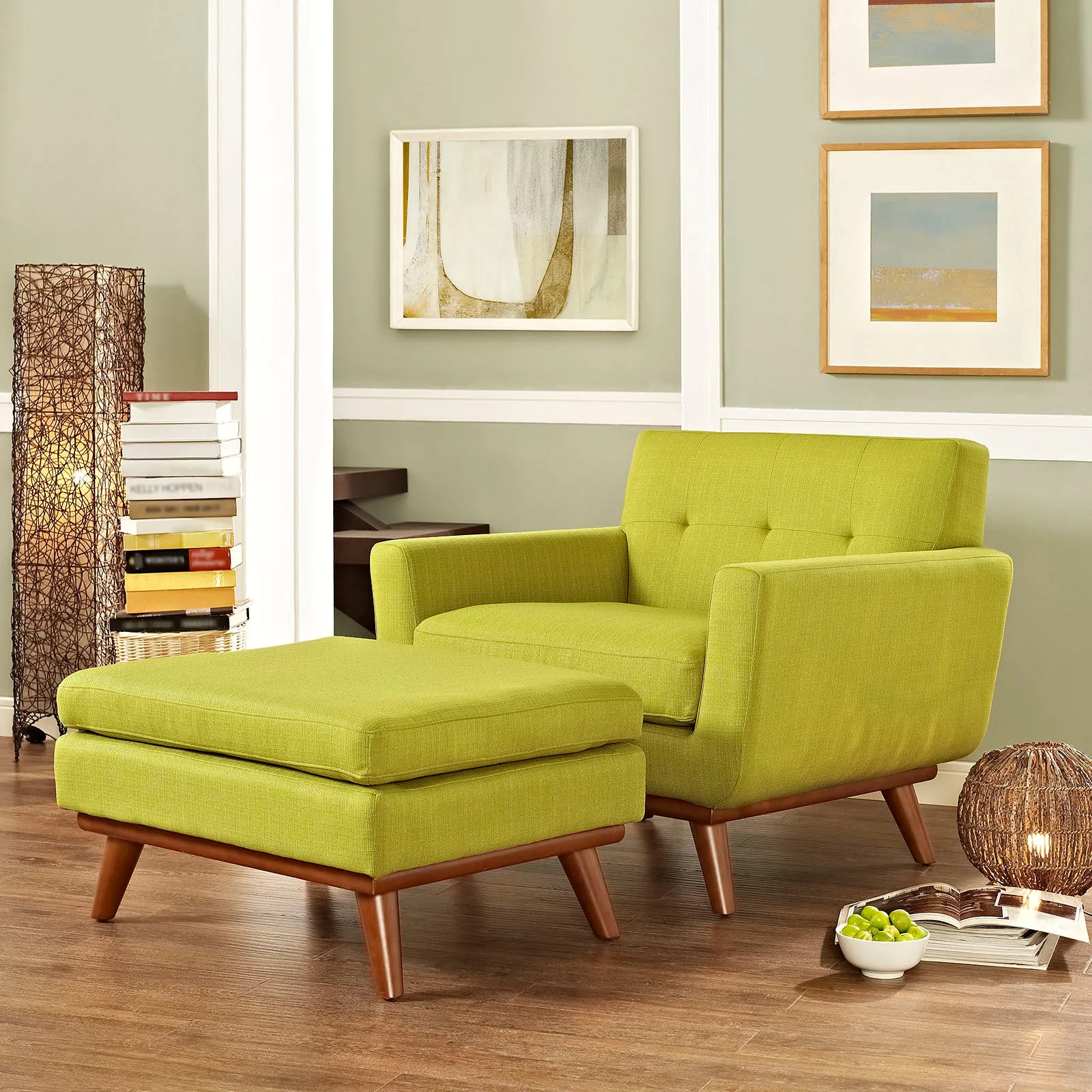 Engage 2 Piece Armchair and Ottoman