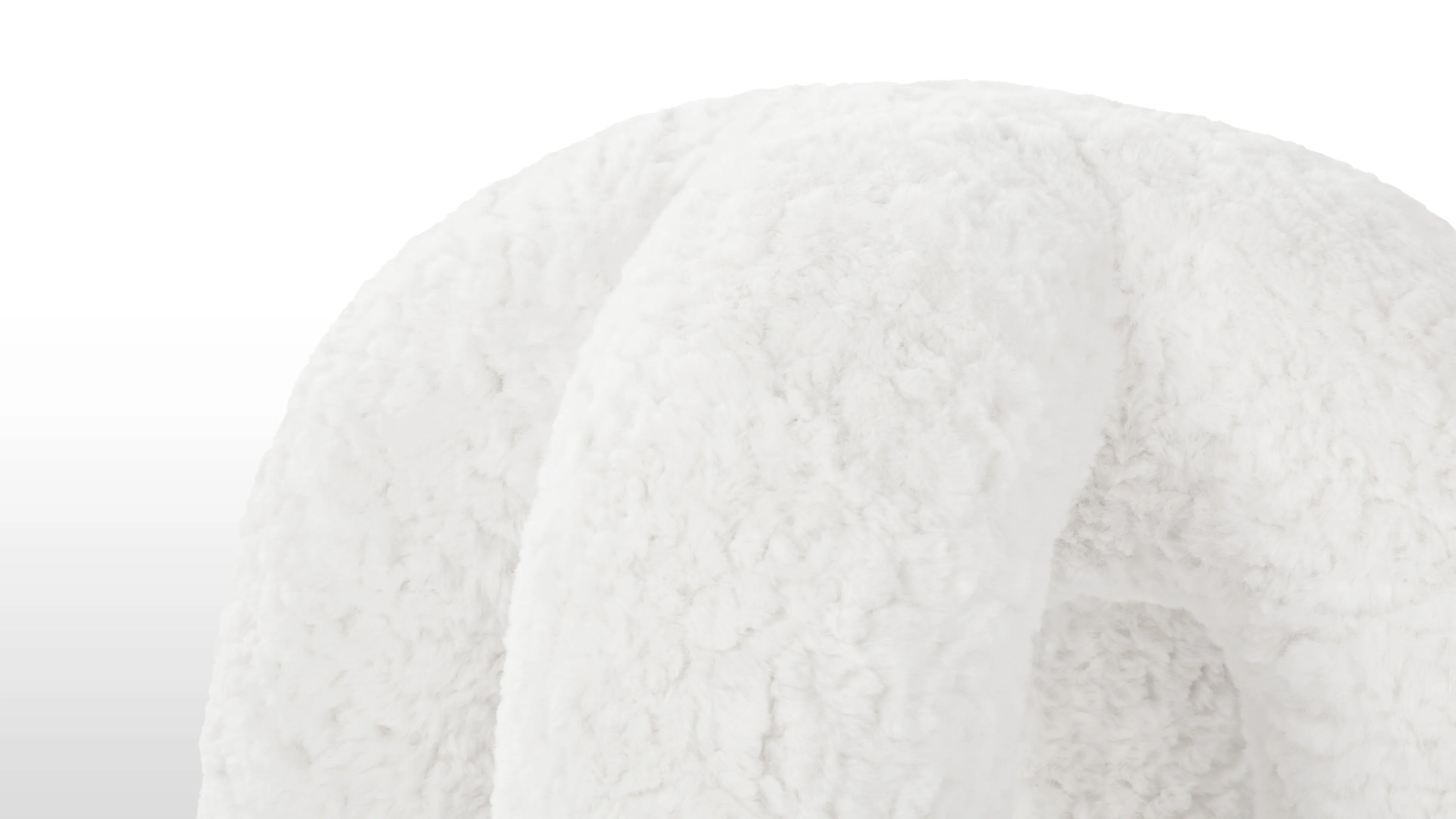 Estelle - Estelle Stool, White Vegan Wool