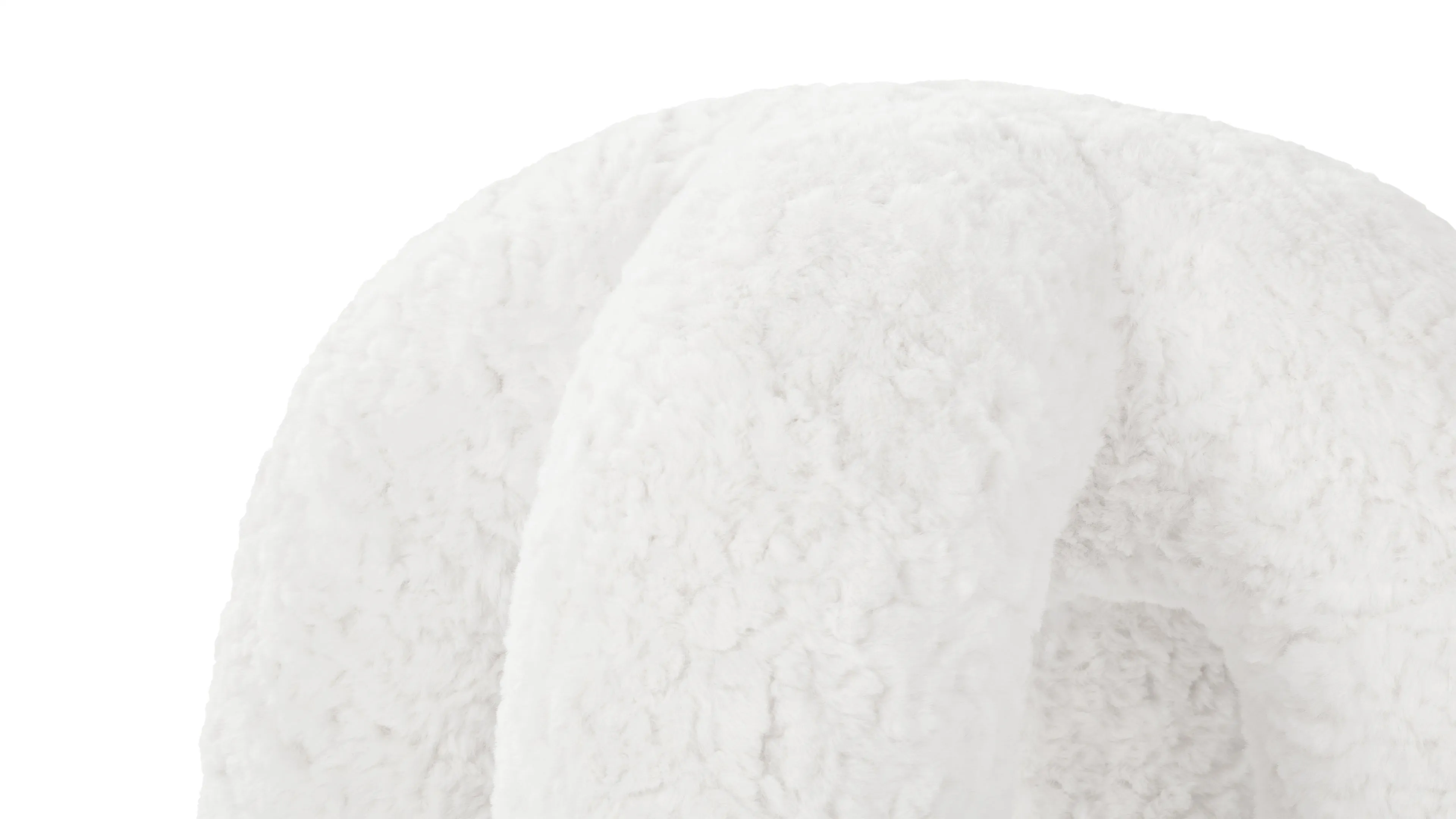 Estelle - Estelle Stool, White Vegan Wool