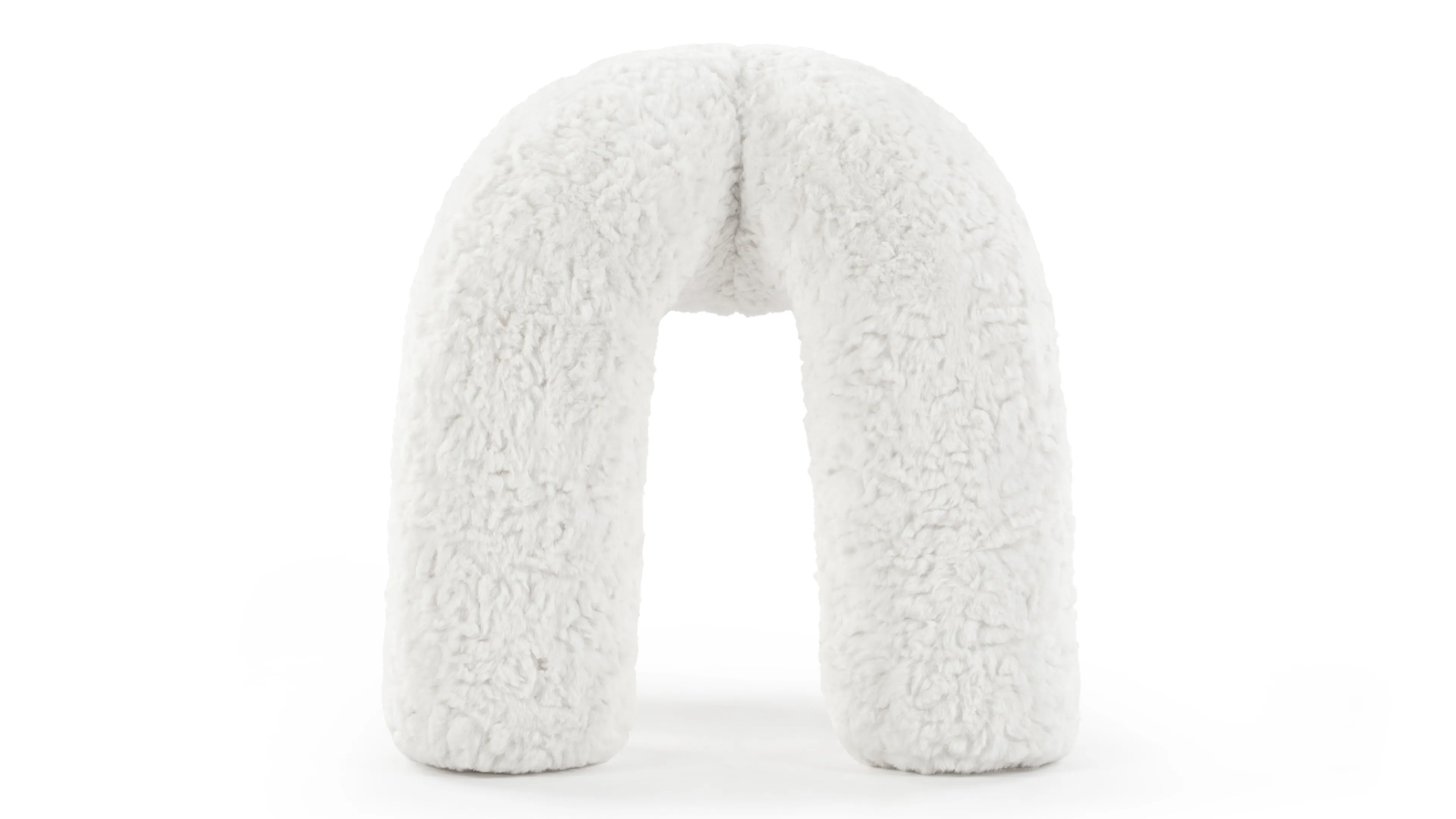 Estelle - Estelle Stool, White Vegan Wool