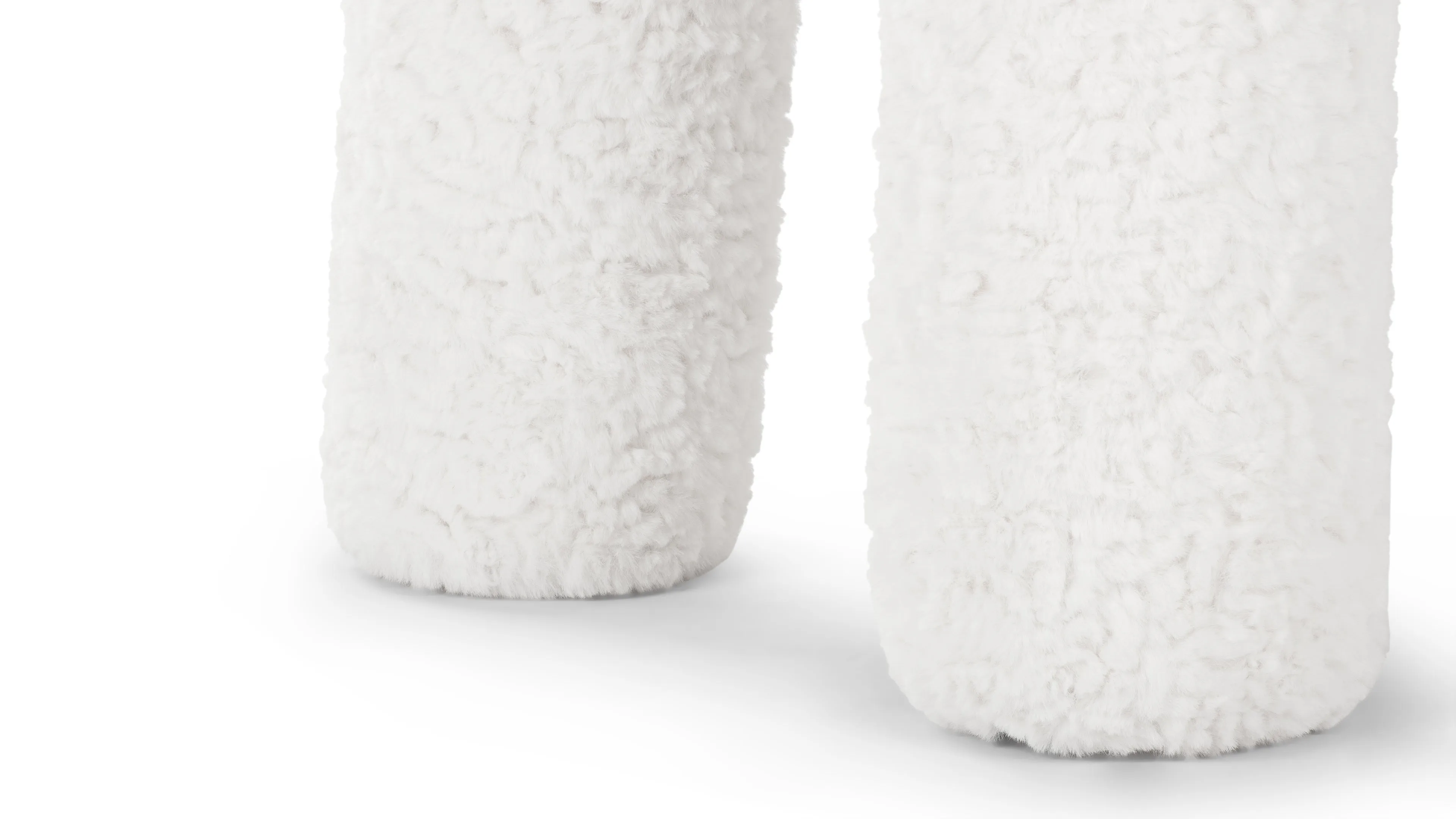 Estelle - Estelle Stool, White Vegan Wool