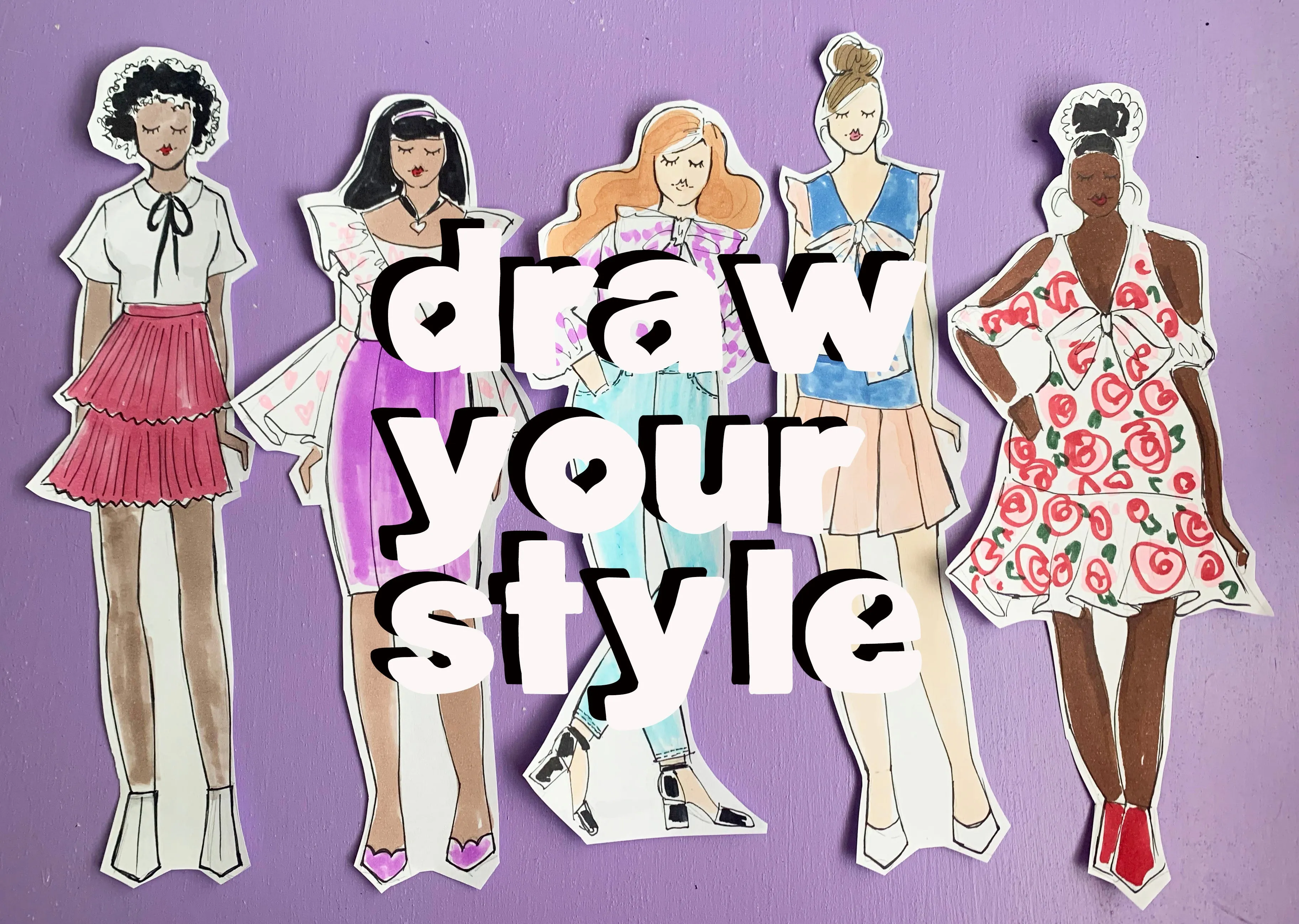 Fashion Drawing Online Course   Personalized Note Cards Bundle