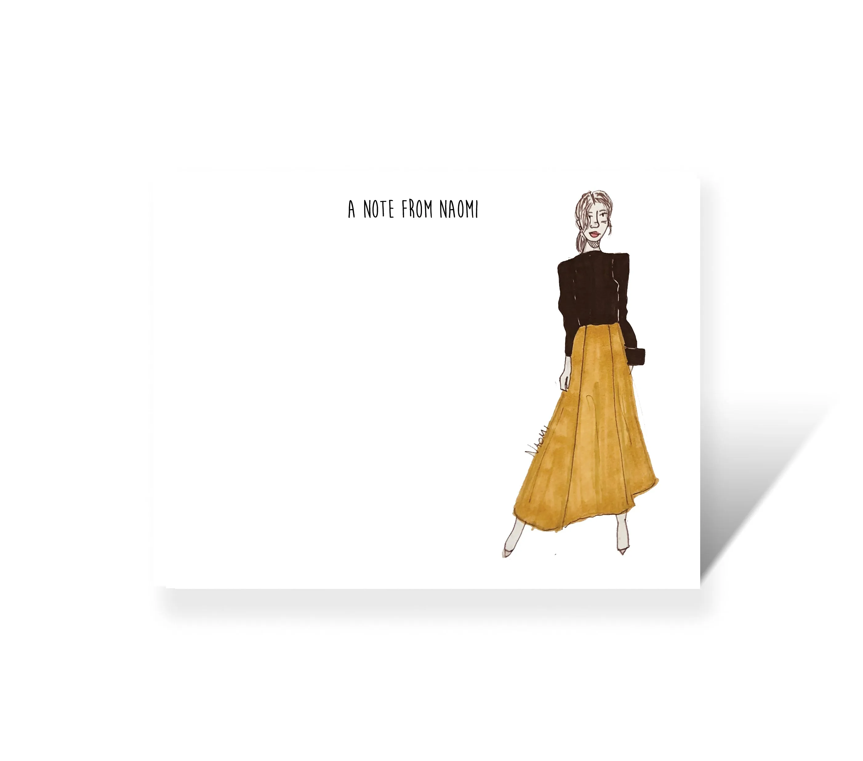 Fashion Drawing Online Course   Personalized Note Cards Bundle