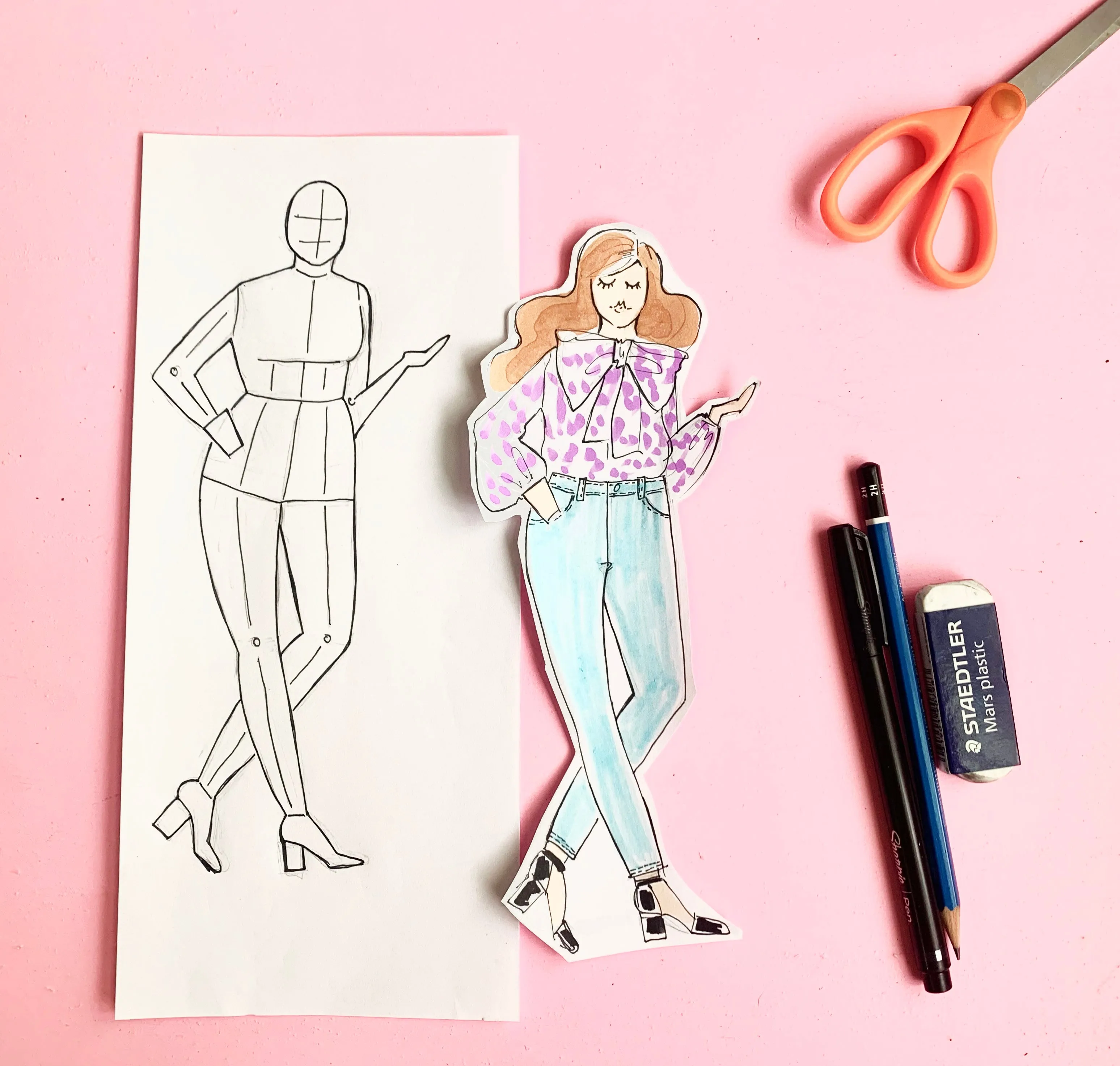 Fashion Drawing Online Course   Personalized Note Cards Bundle