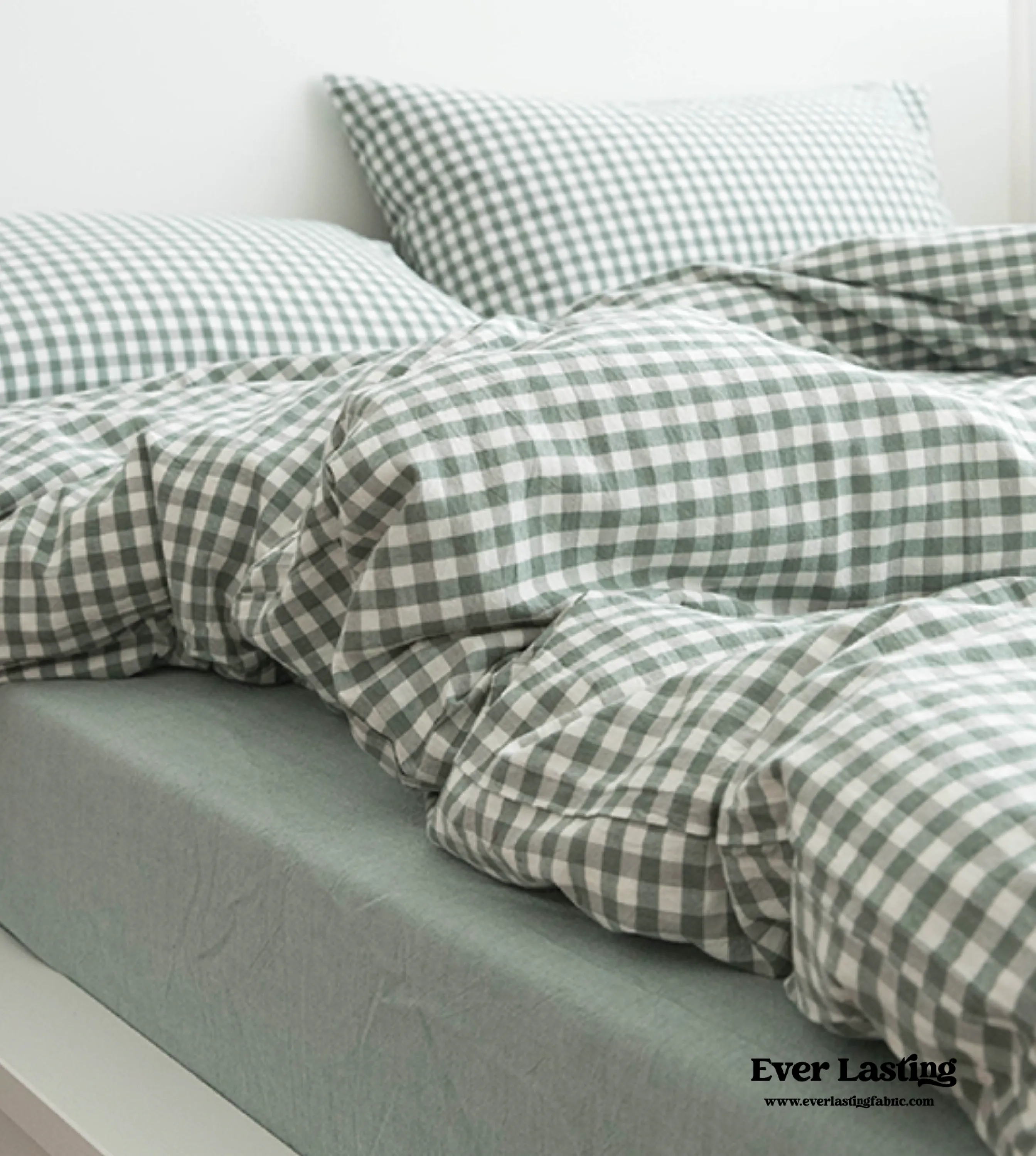 Gingham Bedding Set / Pink