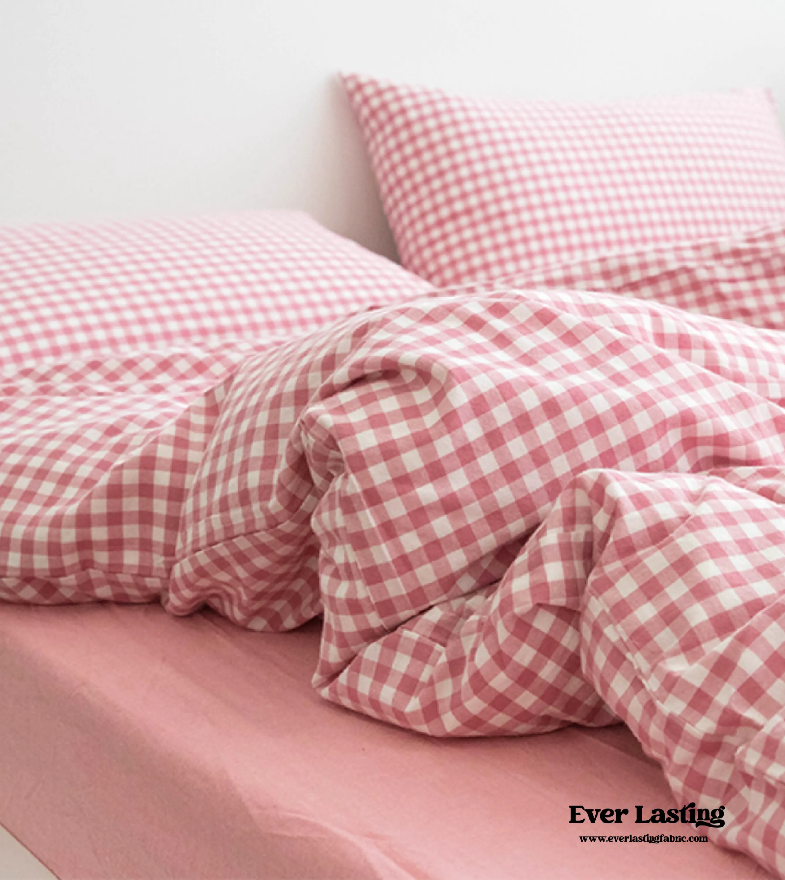 Gingham Bedding Set / Red