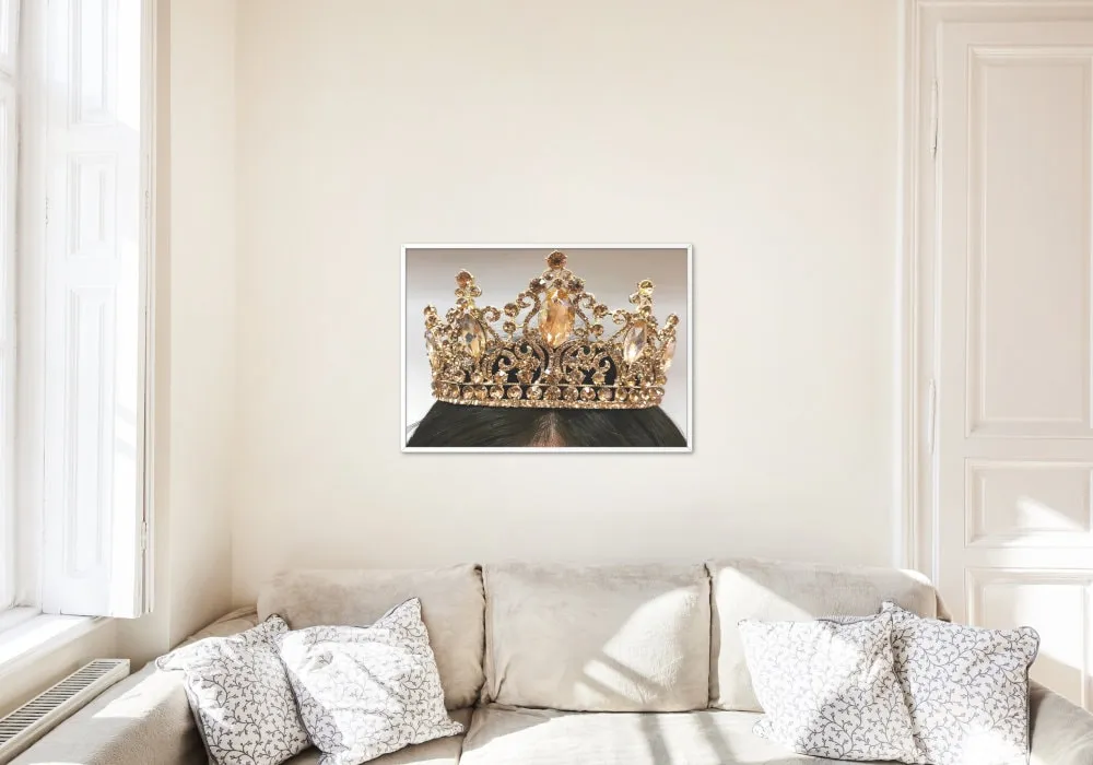 Golden Crown PRINTABLE WALL ART, Glam Decor, You'Re So Golden, Luxury Wall Decor, Fashion Wall Art, Classy Poster, Queen Goddess Art Print