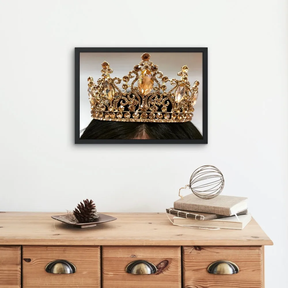 Golden Crown PRINTABLE WALL ART, Glam Decor, You'Re So Golden, Luxury Wall Decor, Fashion Wall Art, Classy Poster, Queen Goddess Art Print