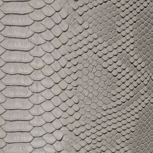 Gray Faux Viper Sopythana Snake Skin Vinyl Fabric