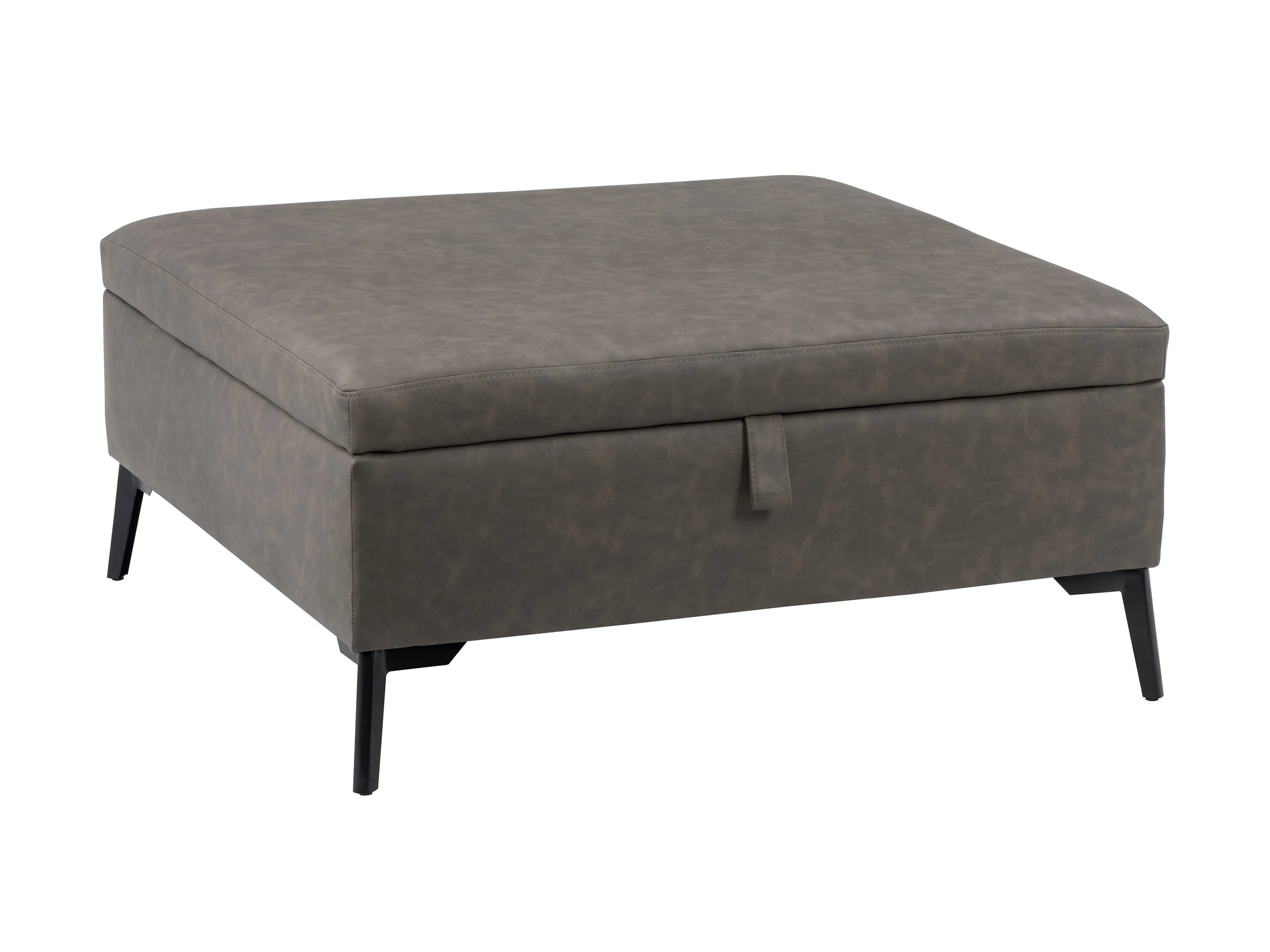 Grey Mid-Century Modern Ottoman