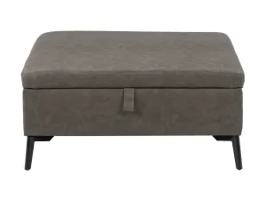 Grey Mid-Century Modern Ottoman