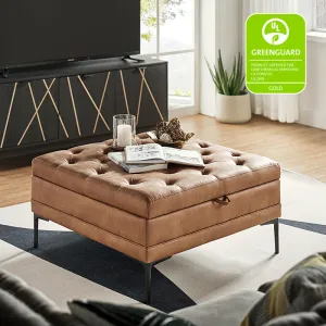 Hartmut Lift Top Shelved Storage Cocktail Ottoman