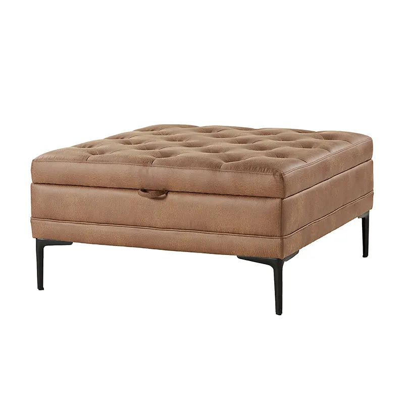 Hartmut Lift Top Shelved Storage Cocktail Ottoman