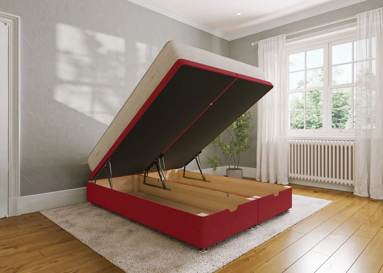 Heavy Duty End Lift Ottoman Bed