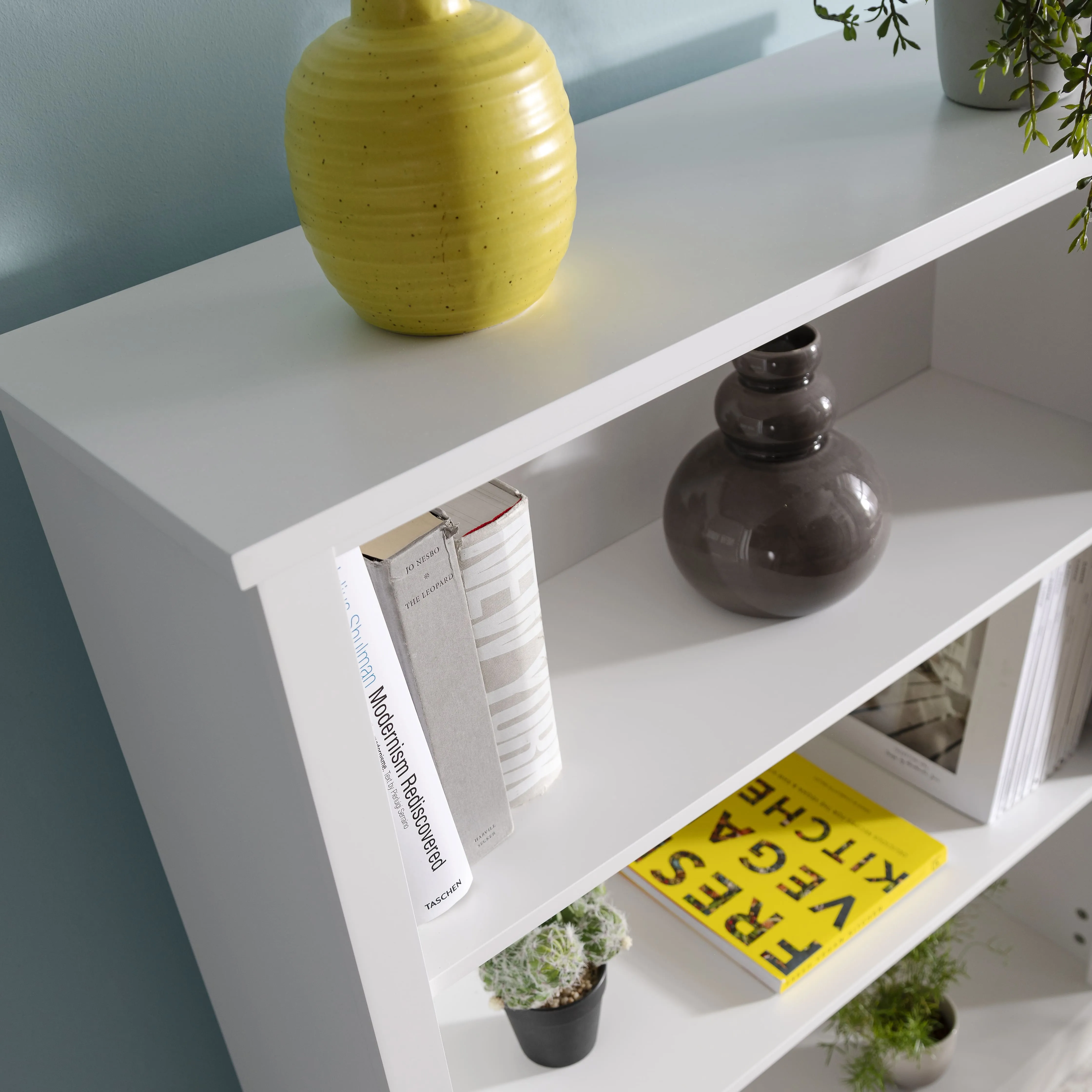 Hemming 3 Tier Bookcase with Storage in Classic White