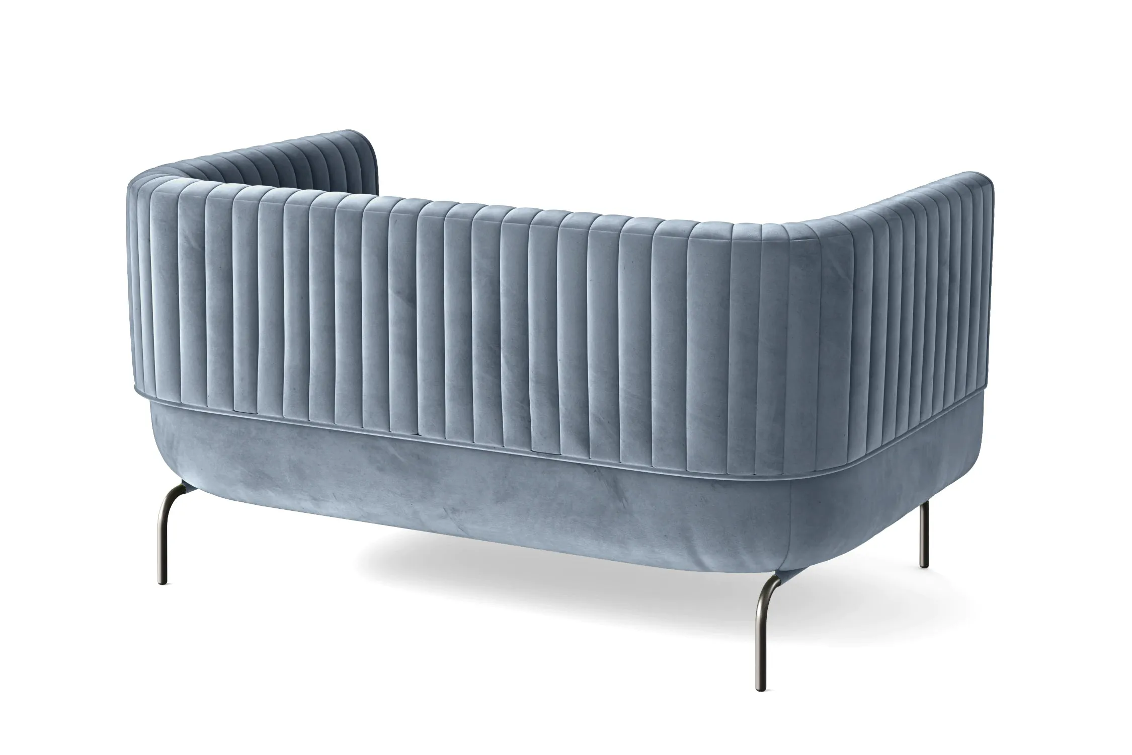 Jackson 2 Seater Sofa Baby Blue Velvet