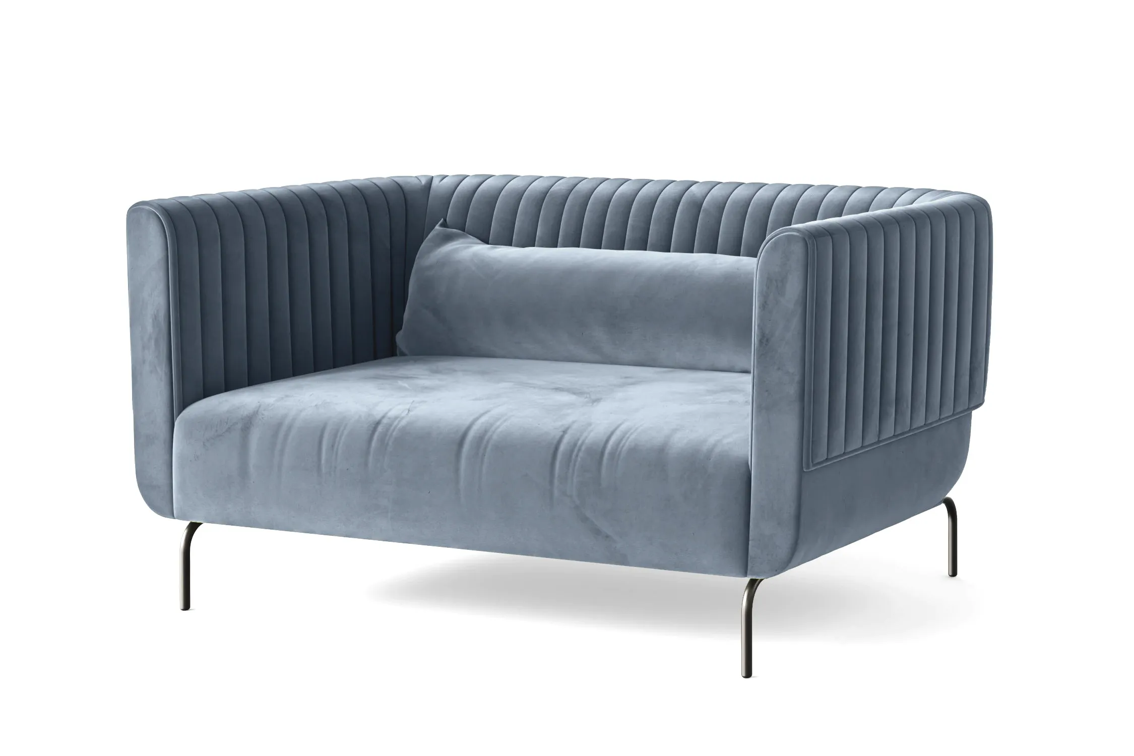 Jackson 2 Seater Sofa Baby Blue Velvet