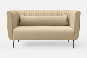 Jackson 2 Seater Sofa Beige Linen Fabric