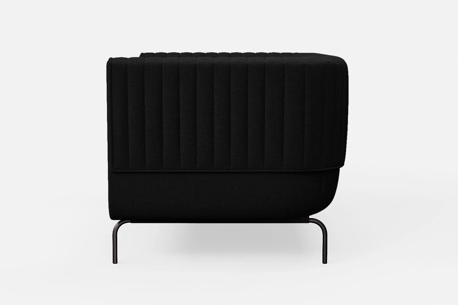 Jackson 2 Seater Sofa Black Linen Fabric