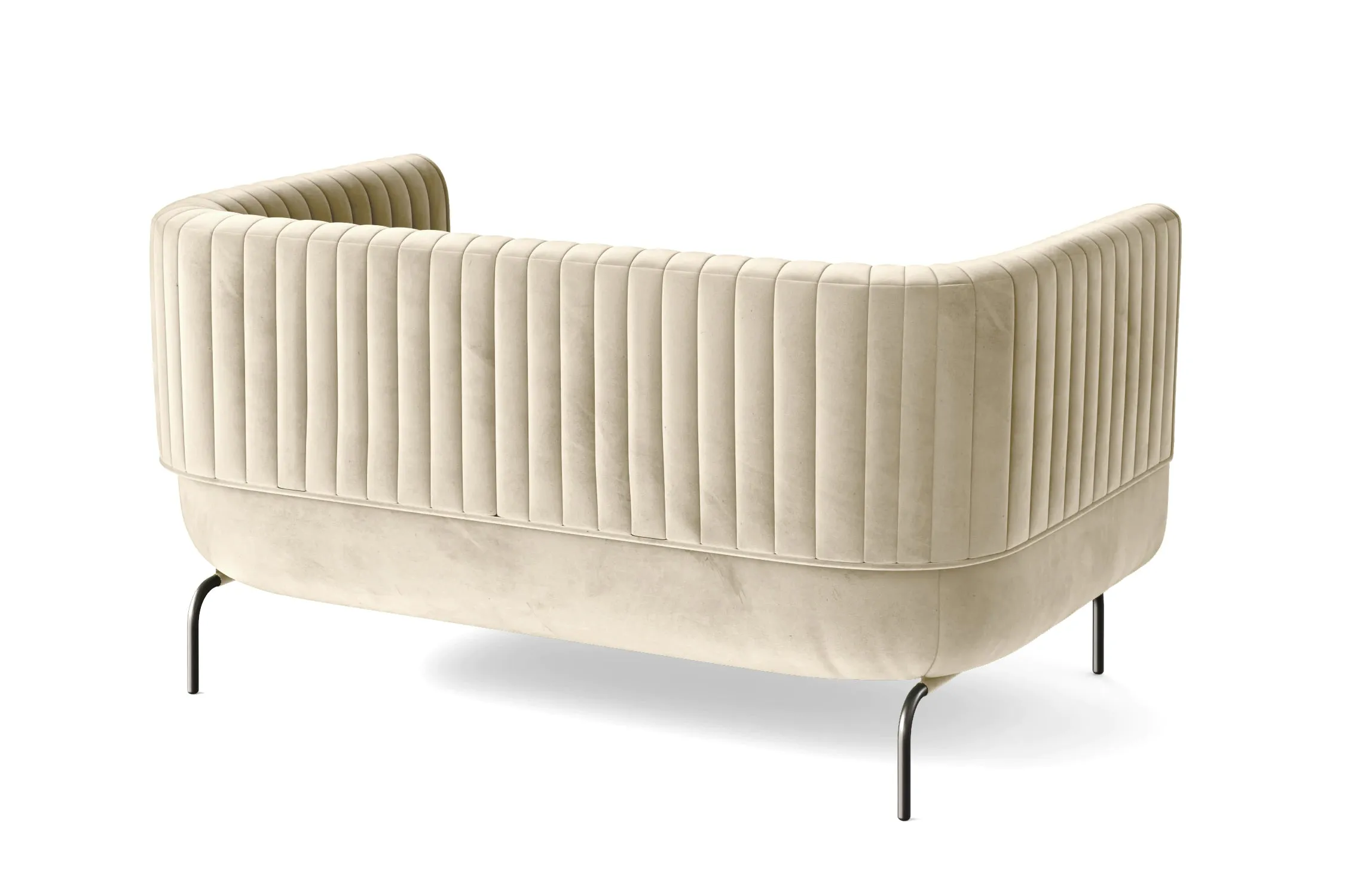 Jackson 2 Seater Sofa Cream Velvet