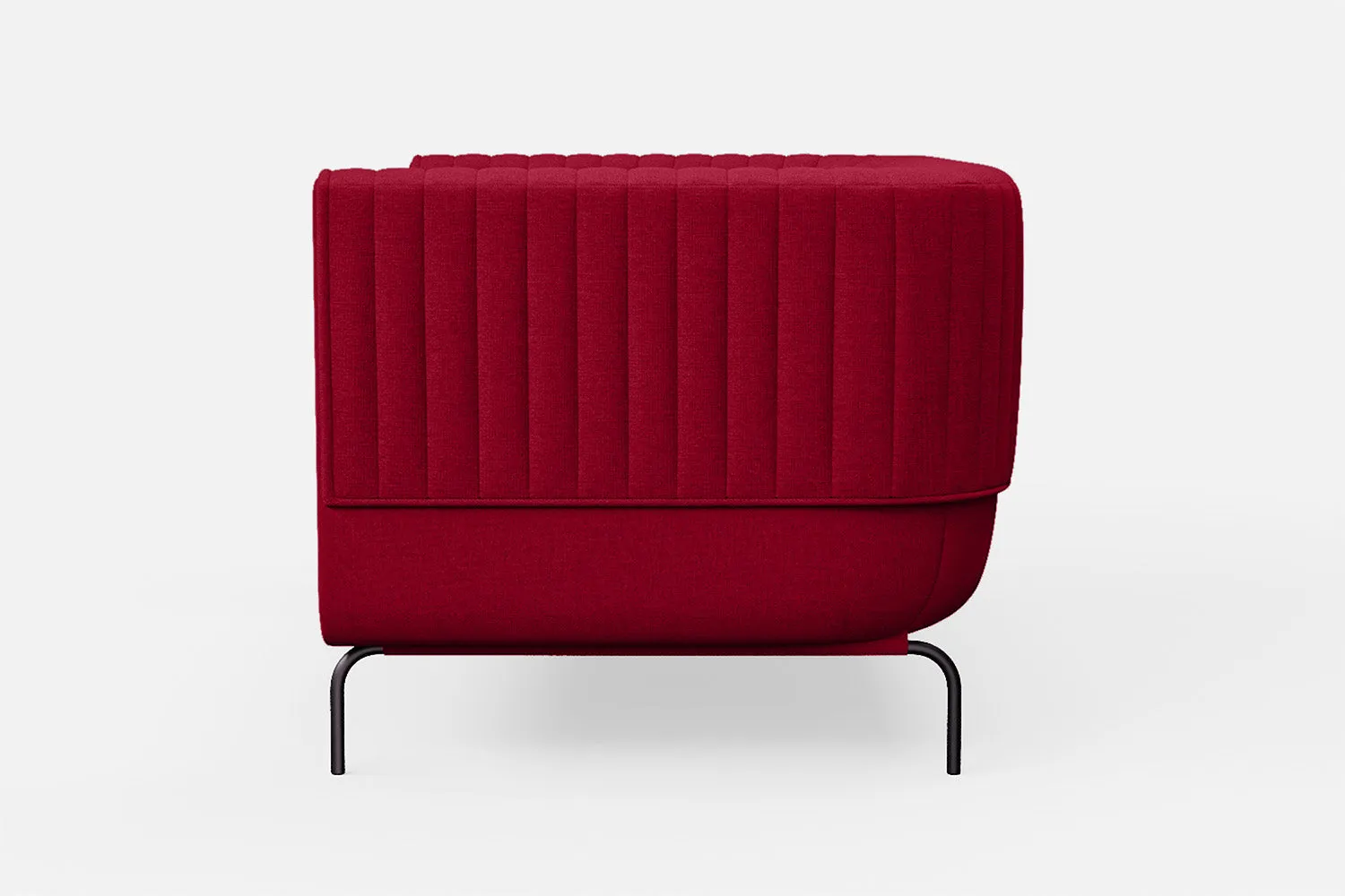 Jackson 2 Seater Sofa Red Linen Fabric