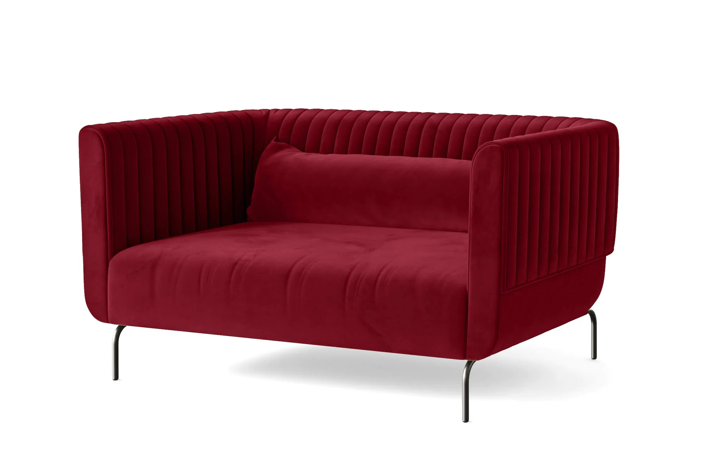 Jackson 2 Seater Sofa Red Velvet