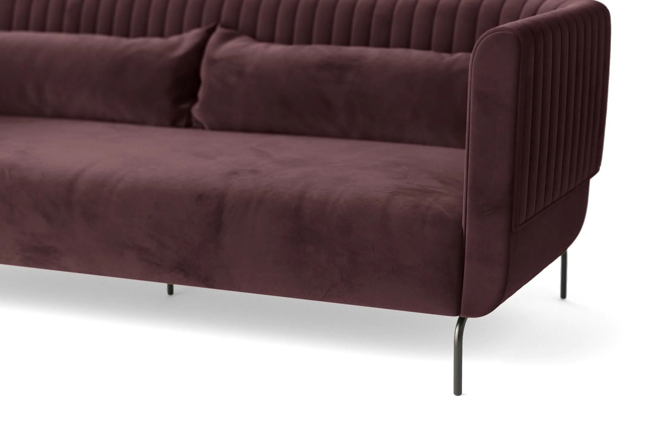 Jackson 3 Seater Sofa Grape Velvet