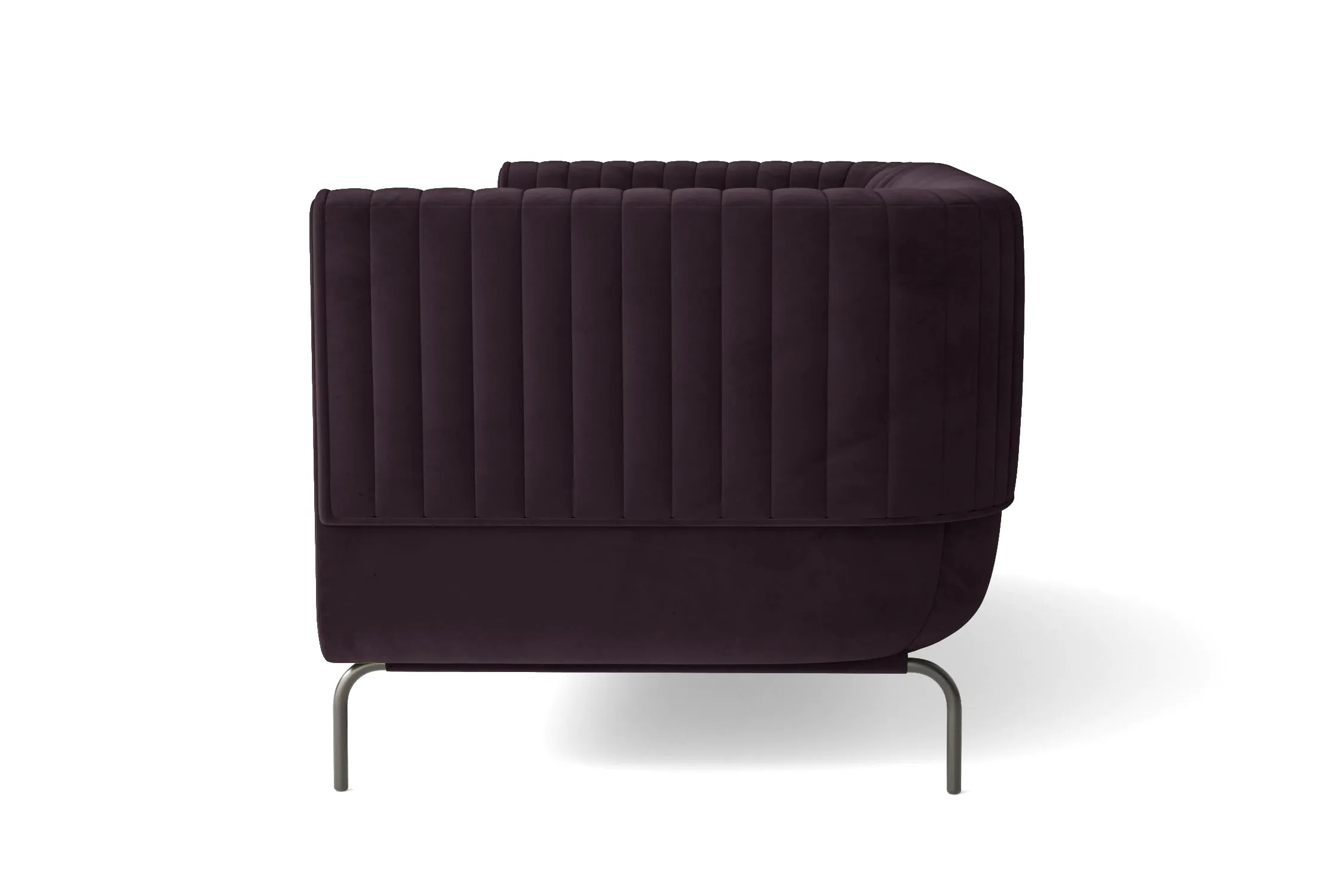 Jackson 4 Seater Sofa Purple Velvet