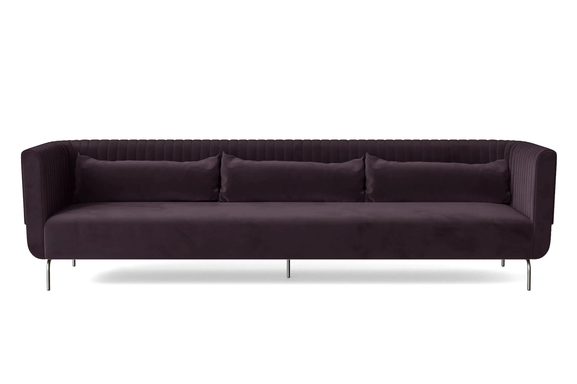 Jackson 4 Seater Sofa Purple Velvet