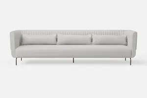 Jackson 4 Seater Sofa White Leather