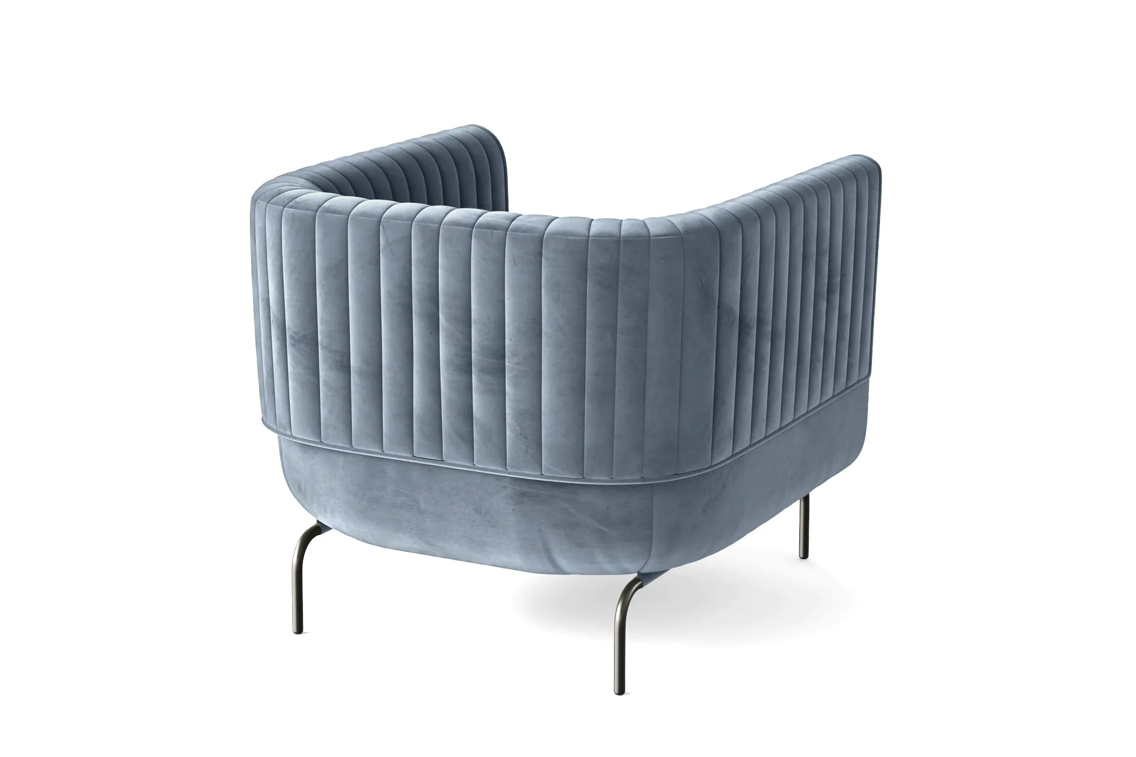 Jackson Armchair Baby Blue Velvet