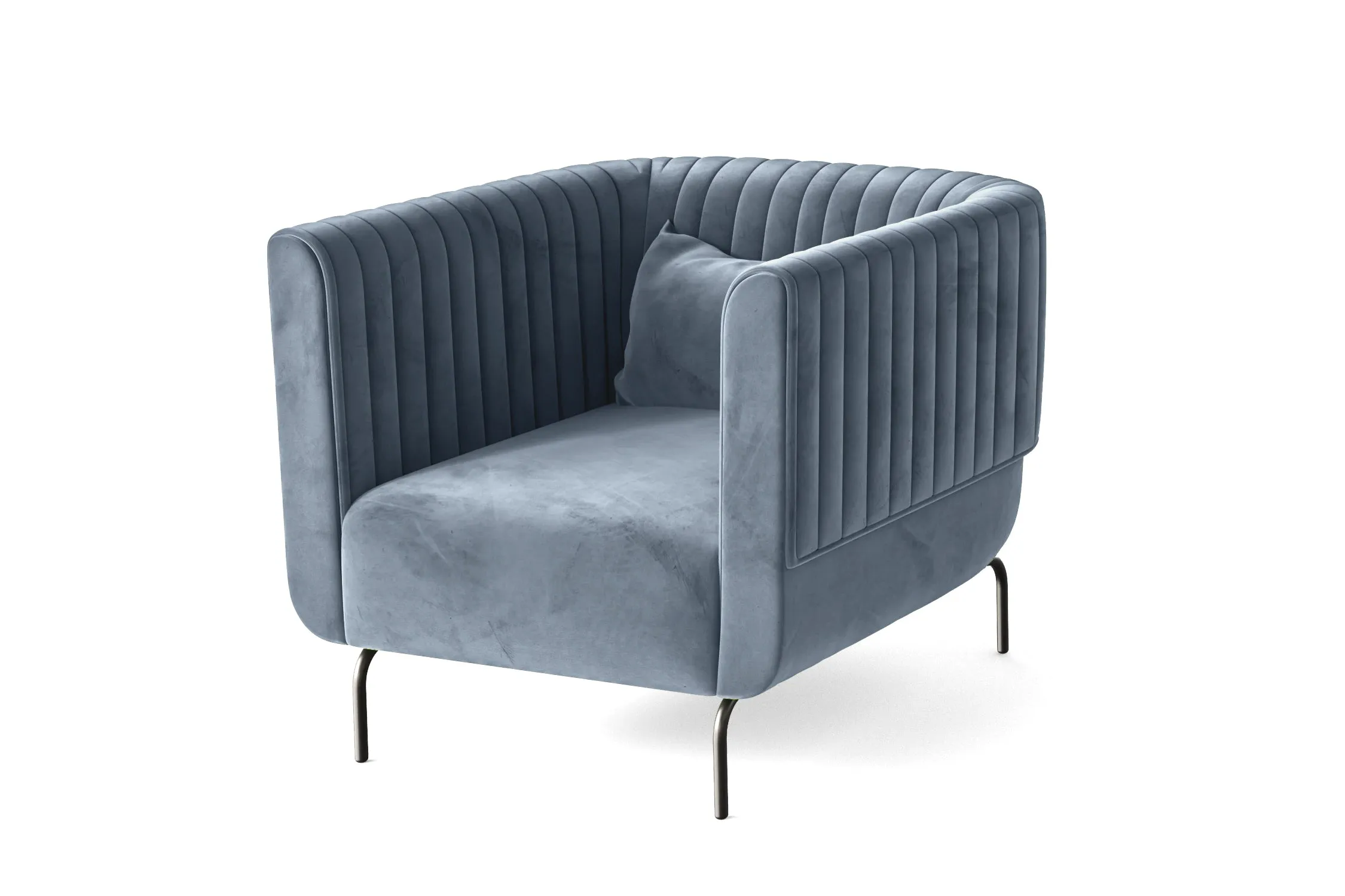 Jackson Armchair Baby Blue Velvet