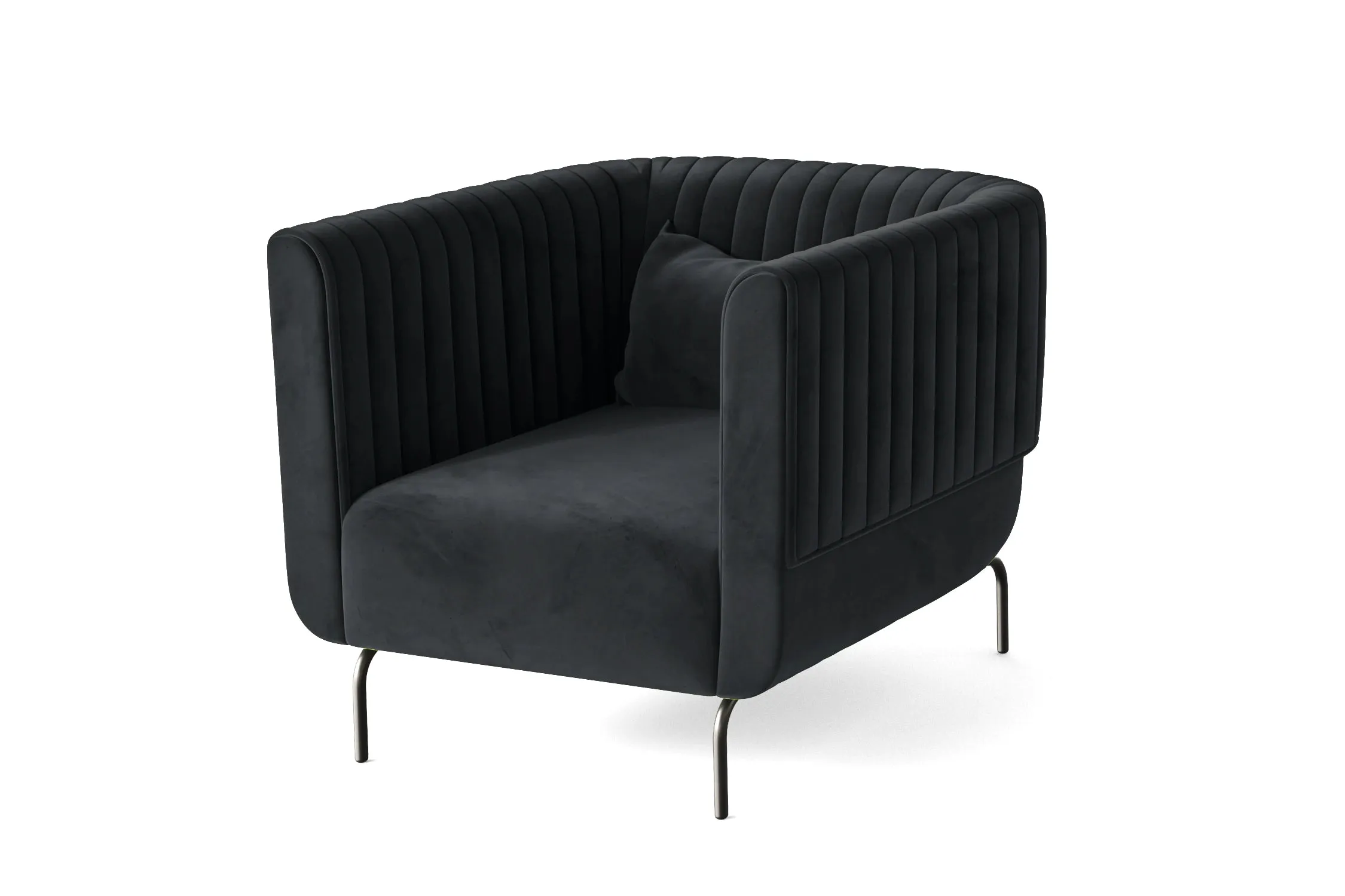 Jackson Armchair Dark Grey Velvet