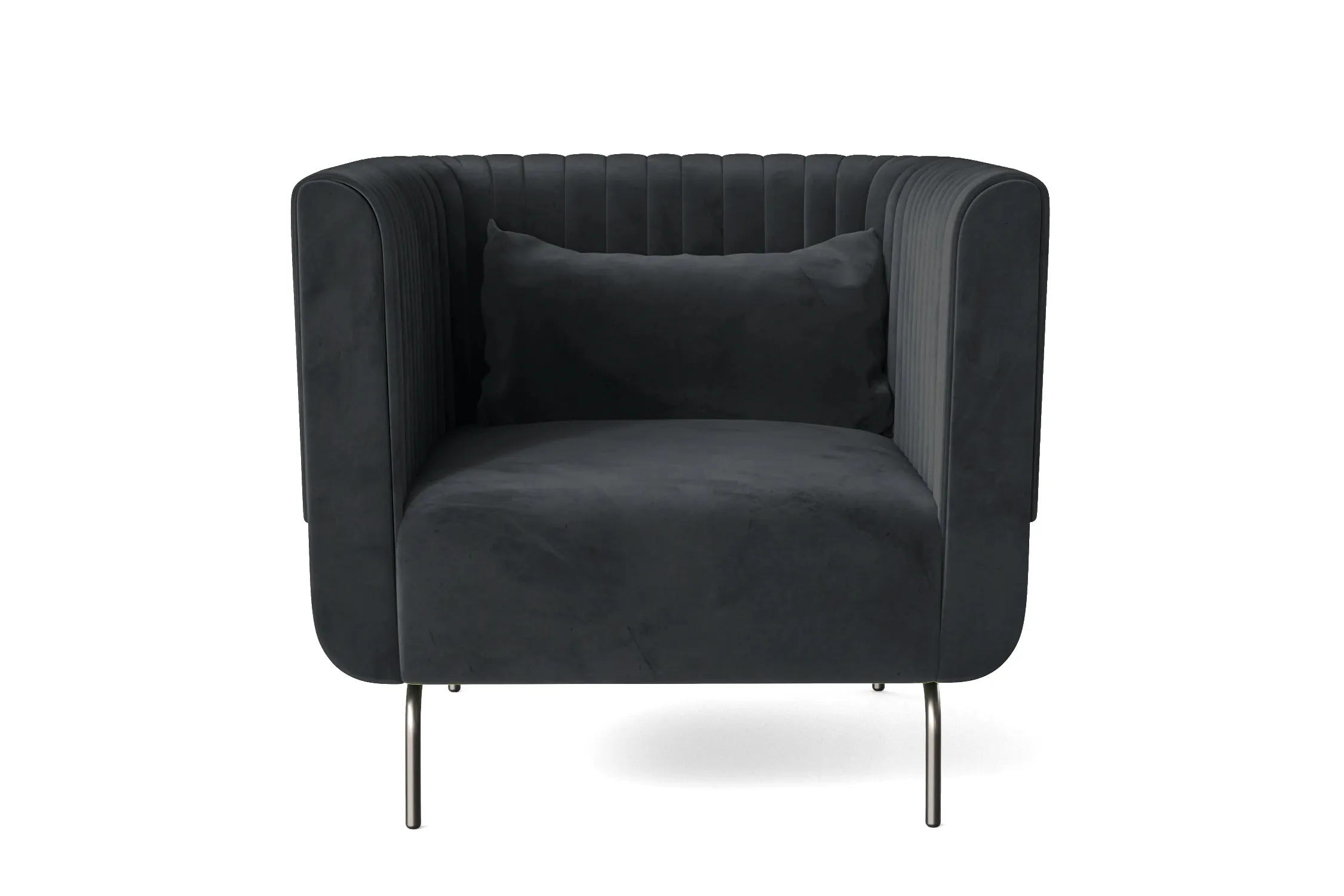 Jackson Armchair Dark Grey Velvet